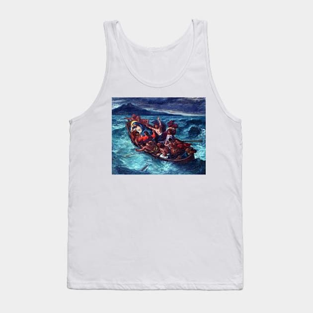 Eugène Delacroix Christ Asleep during the Tempest Tank Top by pdpress